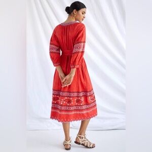 Anthropologie Scarlet Puff Sleeve Dress